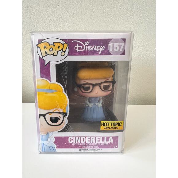 Funko Pop Disney Cinderella Glasses Vinyl Figure Hot Topic Exclusive 157 - Picture 1 of 6